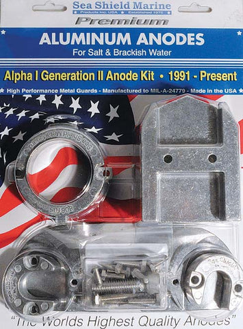 Boating Stern/Out-Drive Anodes Mercruiser Kits  Mercruiser Alpha 1 Generation 2 aluminum kit