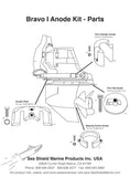 Boating Stern/Out-Drive Anodes Mercruiser Kits Zinc Mercruiser Bravo 1