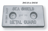 ZHC-42 Bolt on Boating Cathodic Hull Anodes Zinc 2 1/2 X 6 x 12 with 5/8 slots 6"  centers  CALL FOR QUOTE