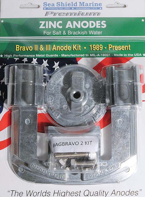 Aluminium-Anodensatz MERCRUISER für BRAVO 2- und 3-Gang-Getriebe Aluminium-Anodensatz MERCRUISER für BRAVO 2- und 3-Gang-Getriebe